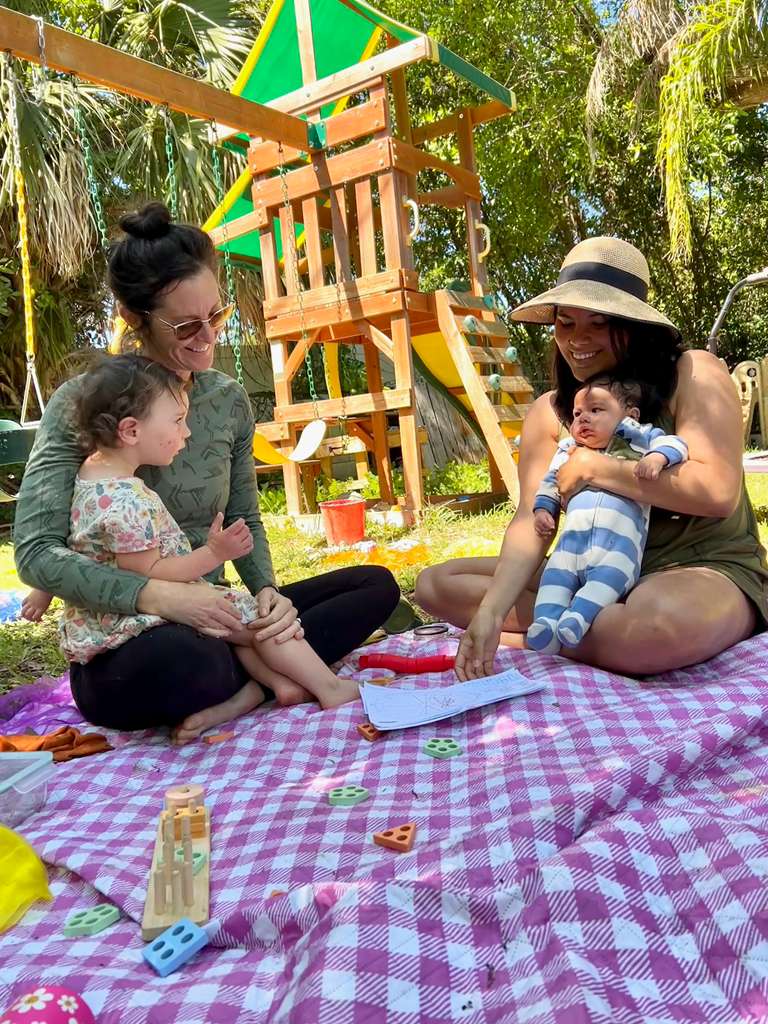 Andrea giving an in-person reading in the Tampa / St. Petersburg area